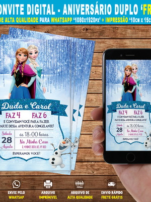 Convite digital frozen mod. 04