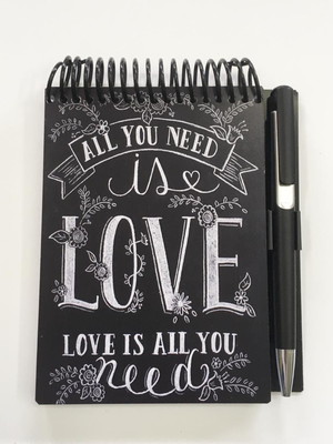 Bloquinho com caneta - mod: love