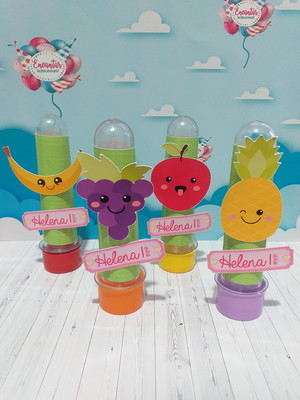 Tubete 3d frutinhas
