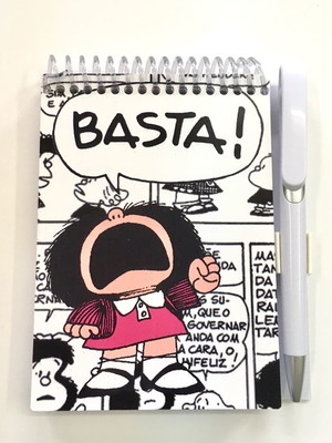 Bloquinho com caneta - mod: mafalda - basta