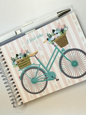 Bloquinho com caneta - mod: bike