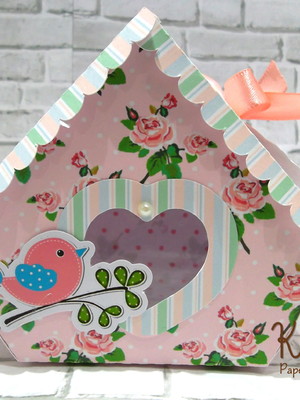 Casinha passarinho + tag agradecimento