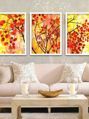 Quadros decorativo folhagem colorida