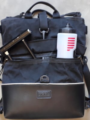 Mochila alforge tote transversal malote - preto