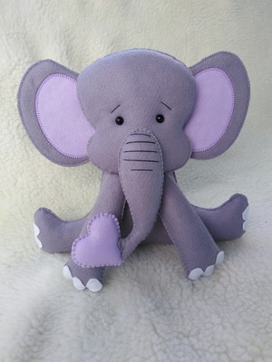 Elefante em feltro