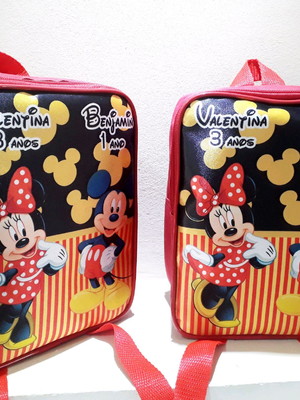 Mochila personalizada minnie mickey