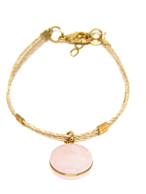 Pulseira quartzo rosa