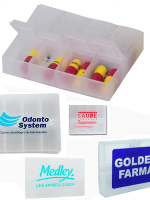 100 porta comprimidos personalizado