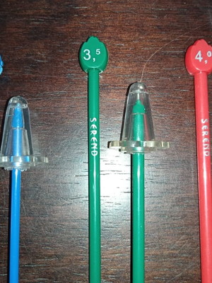Kit 3 pares de agulhas para tricô