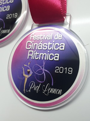 Medalhas de acrílico resinado g - 30 unidades