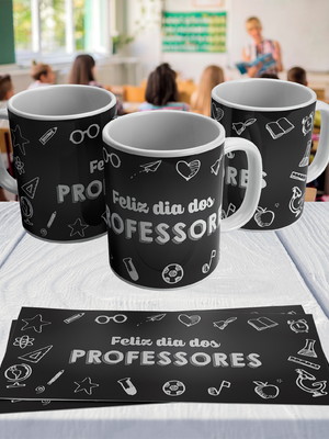 Caneca dia dos professores dia dos professores em polimero