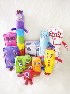 Kit bonecos number blocks box | n01 ao n10