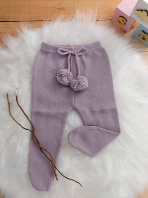 Calça legging linha pompom lilás