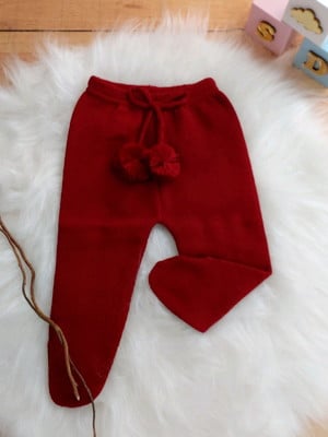 Calça legging linha pompom vermelho