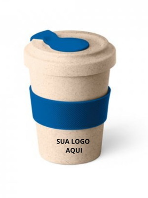 Copos para viagem (fibra de bambu) 500ml personalizados