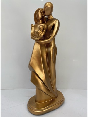 Escultura mãe, pai e filho