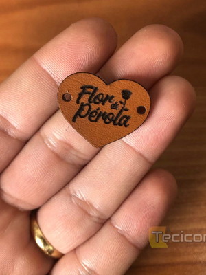50 etiquetas couro sintético personalizada tag corte laser