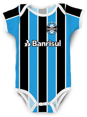 Body gremio 2019 bebê futebol personalizado com nome