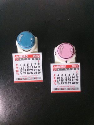 Mini calendário astronauta