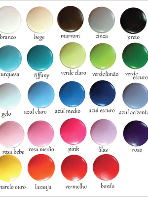 Puxadores de moveis, gavetas e portas colorido