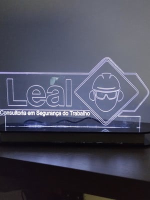 Luminária personalizada de led