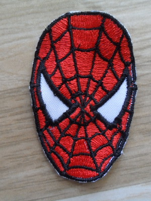 Patch bordado termocolante simbolo homem aranha