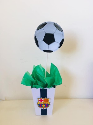 Cachepô com topper futebol