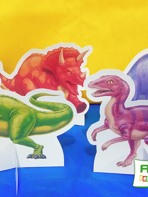 Displays de mesa dinossauros (kit com 04)
