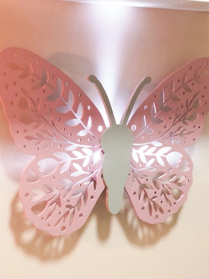 Enfeite com led - borboleta