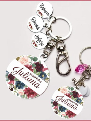 Chaveiro características madrinhas de casamento