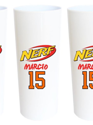 Copo nerf nerf personalizado