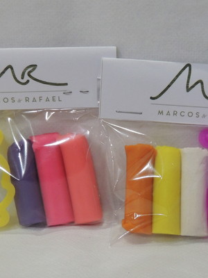 Kit mini massinha de modelar molde brinde para clientes