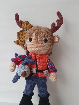 Boneco gus sweet tooth amigurumi