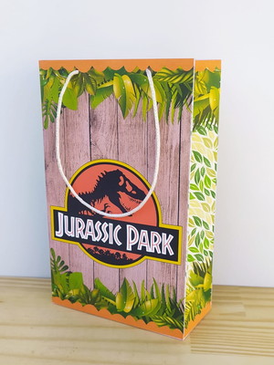Combo 10 sacolinha personalizadas jurassic park