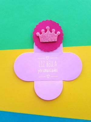 Forminhas de doces coroa rosa 100 unidades