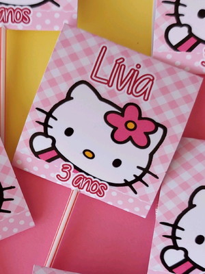 Pirulitos personalizados hello kitty
