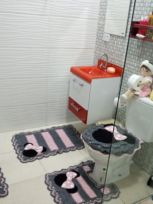 Lindo jogo de banheiro modelo minnie