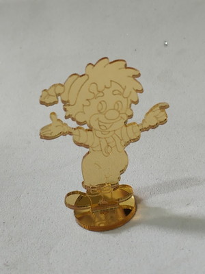 Aplique palhacinho circo com base acrílico (cada desenho)