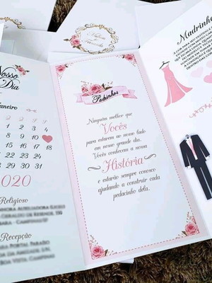 Manual de padrinhos - floral rose