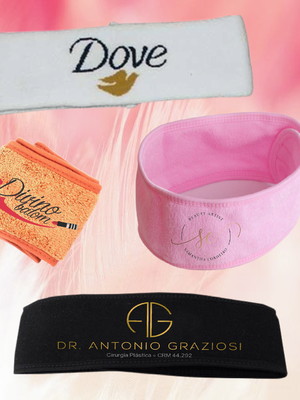 Faixa de cabelo personalizada bordada