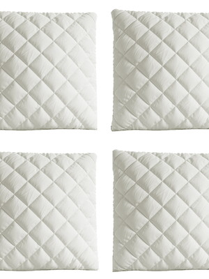 Promoçao 4 capas de almofadas com ziper 45x45 branco
