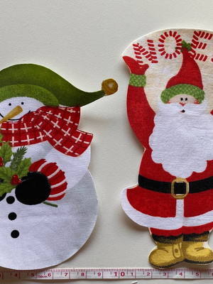 Patch aplique termocolante papai noel e boneco de neve