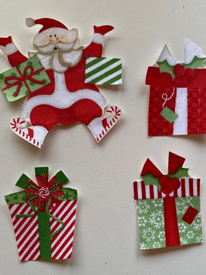 Patch aplique termocolante papai noel e presentes