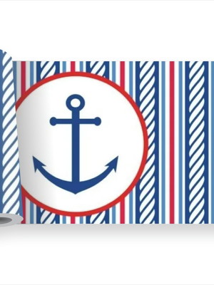 Adesivo infantil marinha barco mar kit faixa marinheiro m440