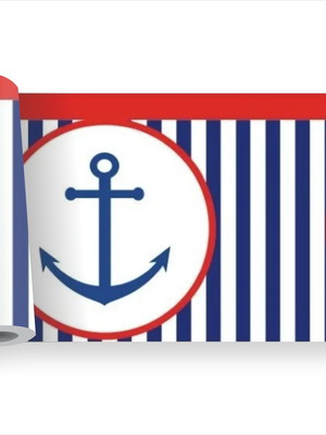 Adesivo infantil barco náutico kit faixa marinheiro m437