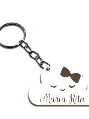 Chaveiro lembrança chuva de amor menina 2 em mdf