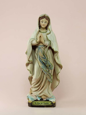 Nossa senhora de lourdes estilo barroco de 20cm