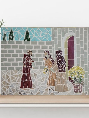 Mosaico santa clara e são francisco de assis (tamanho a3)
