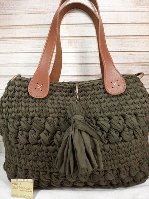 Alça para bolsa crochê com furos, couro eco 60cm 1par leia