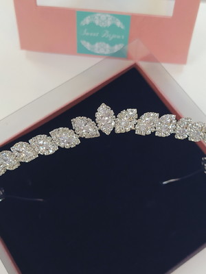 Coroa de noiva com zircônia sweet